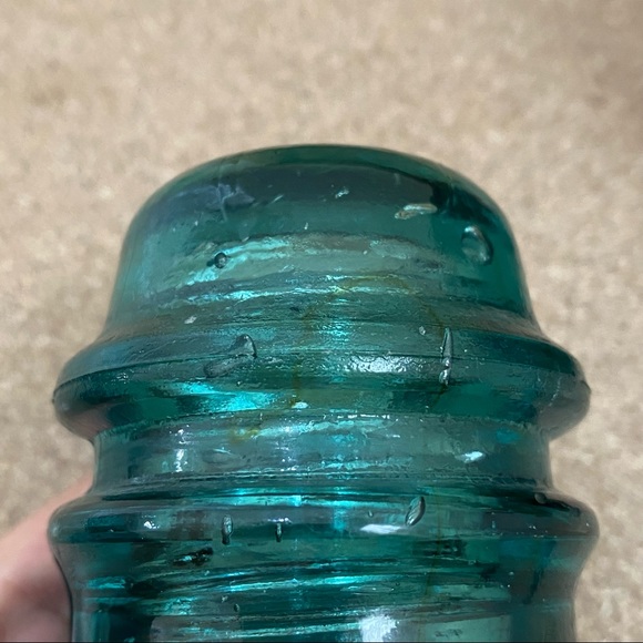 Vintage AM Tel & Tel Co Aqua Green Glass Insulator - Picture 8 of 12